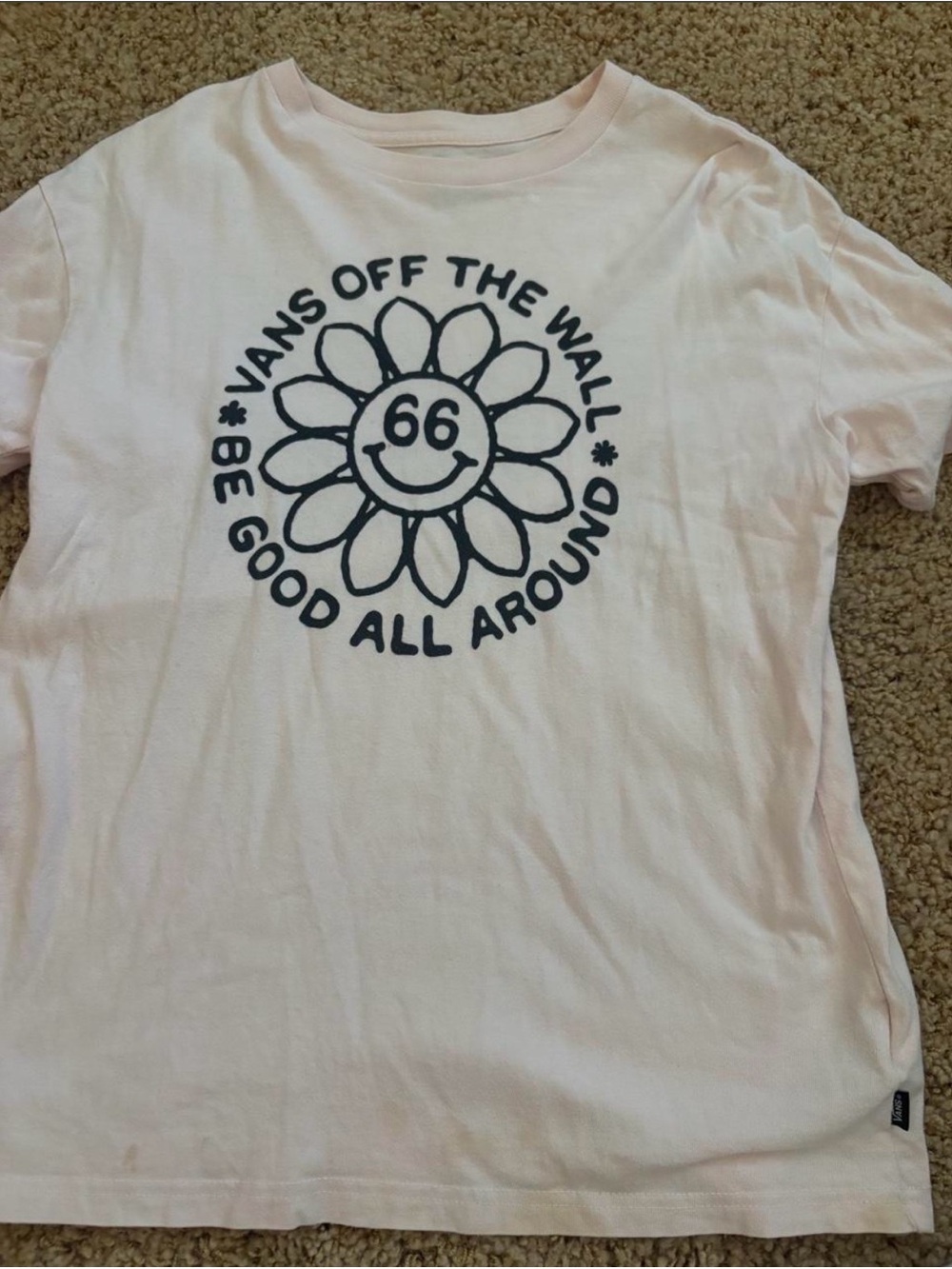 Vans Pink 'Be Good All Around' Graphic Tee